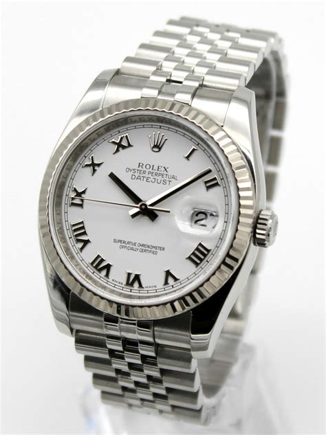 rolex datejust 11234|Rolex 116234 white dial.